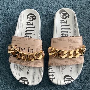 John Galliano Italian Sandals 37